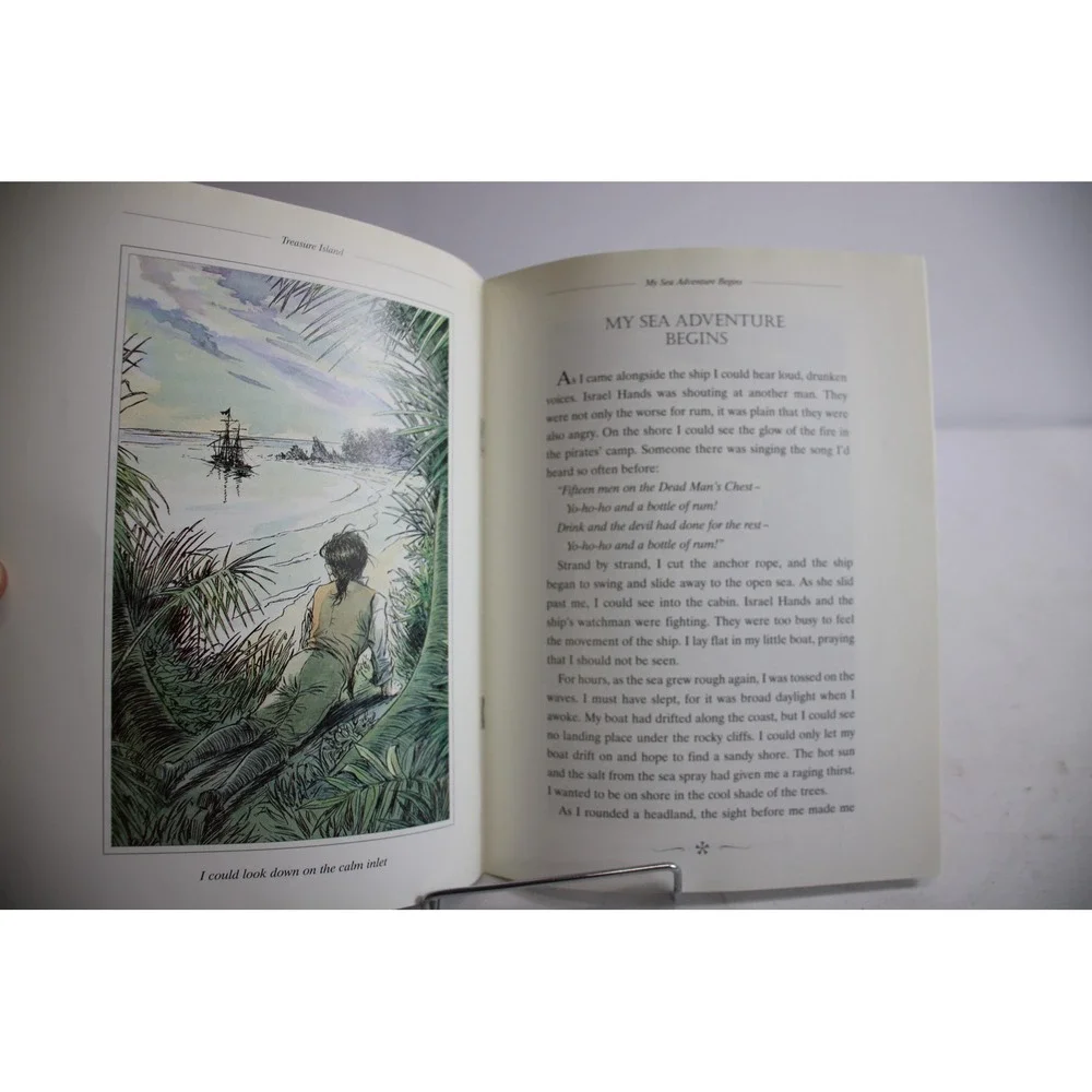 Treasure Island Childrens Book Classic Novel Adventure Pirates Long John Silver